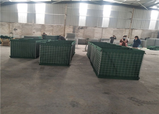 فتحة مربعة 76.2 × 76.2 ملم جدران هيسكو دفاعية