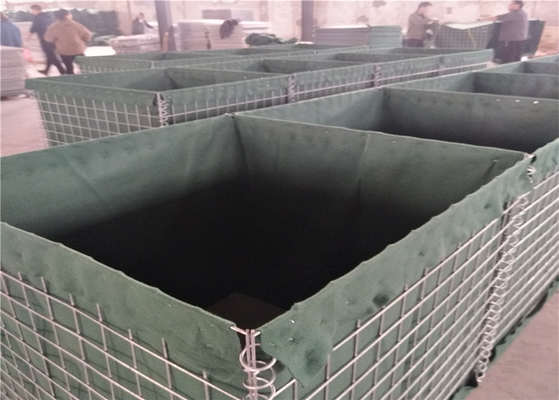 جدار رمل Hesco Hdg حاجز دفاعي 3- حماية عسكرية بقطر سلك 5 مم