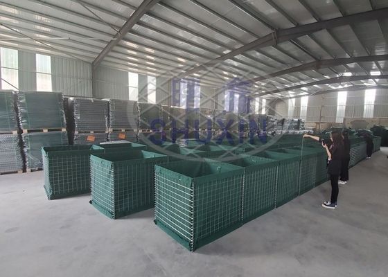 حماية مصنع الزيت Hesco Barrier Wall لتدريب ميدان الرماية